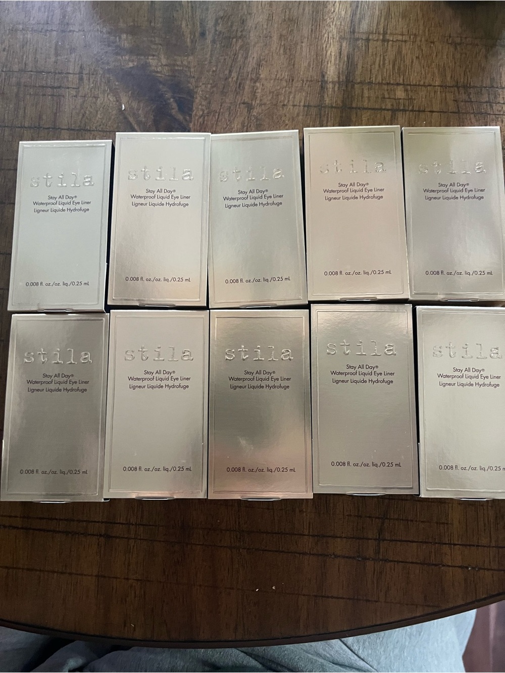 Set of 10 Stila Deluxe Sz SAD Liquid Liner in Intense Black - NIB